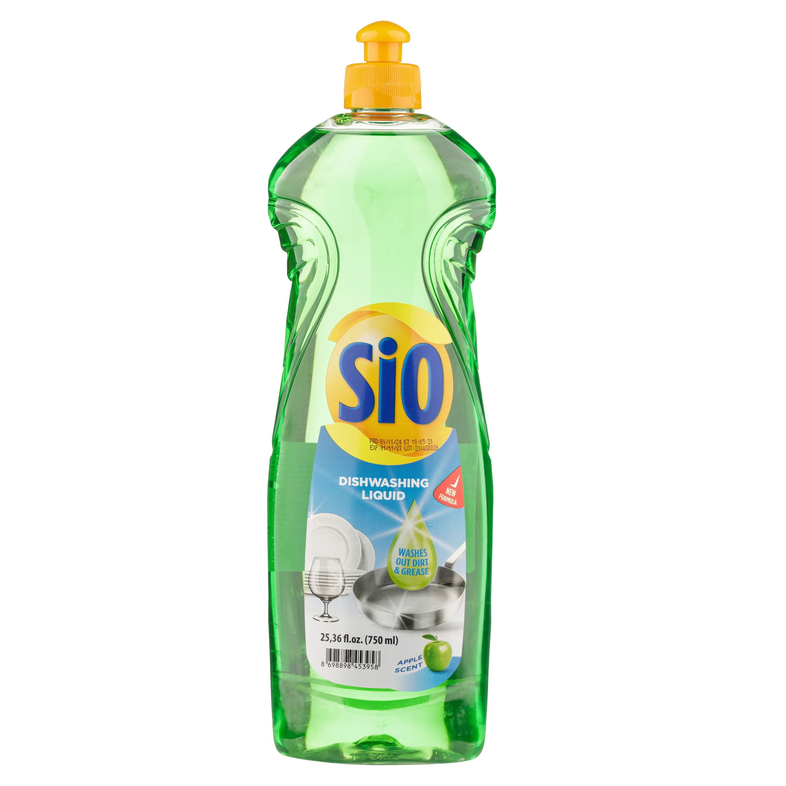 Detergent lichid pentru vase 750ml SIO (Apple, Orange)