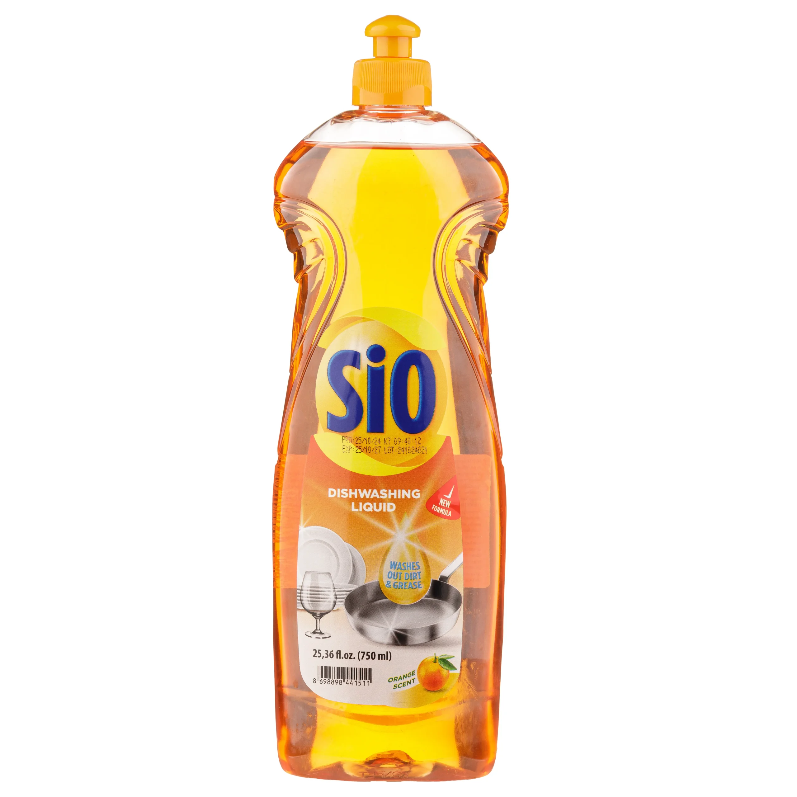 Detergent lichid pentru vase 750ml SIO (Apple, Orange)